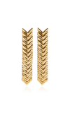 Anita Ko 18k Yellow Gold Zipper Earrings In Gold