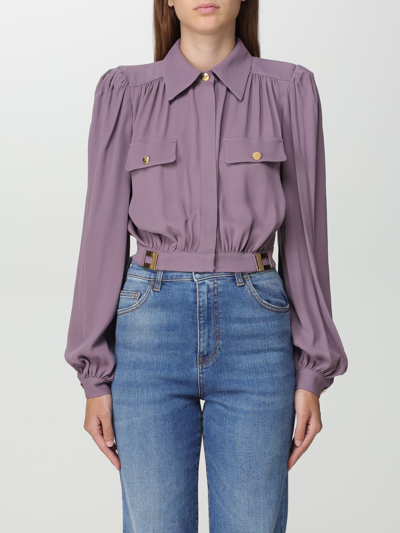 Elisabetta Franchi Hemdbluse  Damen Farbe Violett