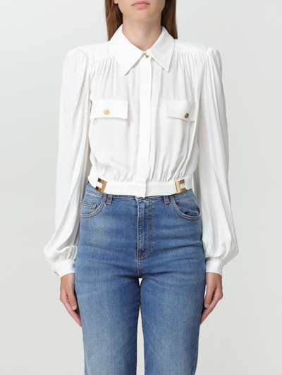 Elisabetta Franchi Hemdbluse  Damen Farbe Ivory