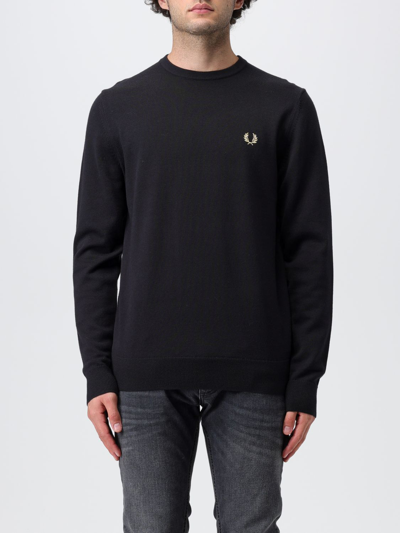 FRED PERRY SWEATER FRED PERRY MEN COLOR BLACK,398312002