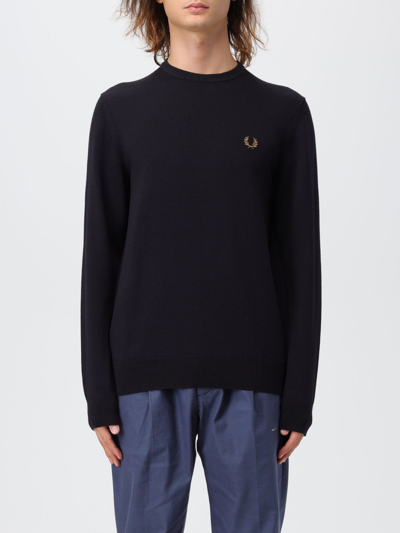 FRED PERRY SWEATER FRED PERRY MEN COLOR NAVY,398312045