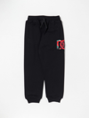 DOLCE & GABBANA trousers IN COTTON WITH CONTRASTING MONOGRAM,E64512002