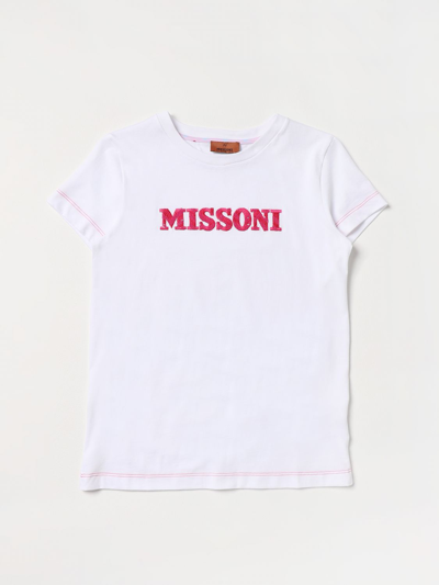 Missoni Kids' T-shirt  Kinder Farbe Weiss In White