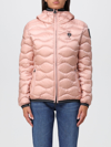 Blauer Logo-patch Padded Jacket In Pink