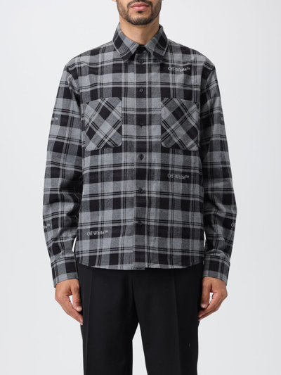 OFF-WHITE OFF-WHITE SHIRT IN COTTON FLANNEL,393269020