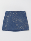 YOUNG VERSACE SKIRT YOUNG VERSACE KIDS COLOR DENIM,E67555028
