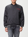 Karl Lagerfeld Graphic Embroidered Bomber Jacket In Black