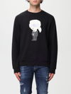 Karl Lagerfeld Ikonik Karl Printed Crewneck Sweatshirt In Black