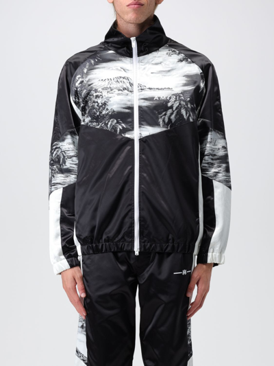 Amiri Hawaiian Print Track Jacket In Black