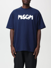 Msgm T-shirt  Men In Navy