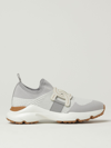 Tod's Leather-trimmed Stretch-knit Slip-on Sneakers In White