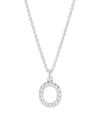 Brook & York Women's Blaire Sterling Silver & 0.3-1.1 Tcw Lab-grown Diamond Initial Pendant Necklace In Initial O