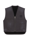 GIVENCHY MEN'S REVERSIBLE WAISTCOAT IN COTTON WITH SHEARLING EFFECT