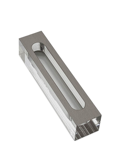 Tizo Lucite Mezuzah In Silver
