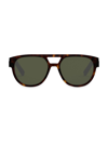 Dior Men's B23 R1i 54mm Oval Sunglasses In Brown