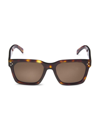 Celine Men's Bold 3 Dots 53mm Square Sunglasses In Blonde Havana Brown