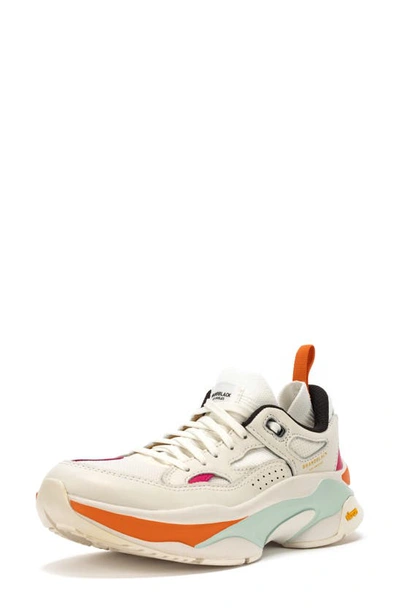 Brandblack Sneakers In White Orange Blue