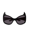 Balenciaga Gotham Cat-eye Acetate Sunglasses In Black