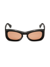Port Tanger Men's Temo 57mm Rectangular Sunglasses
