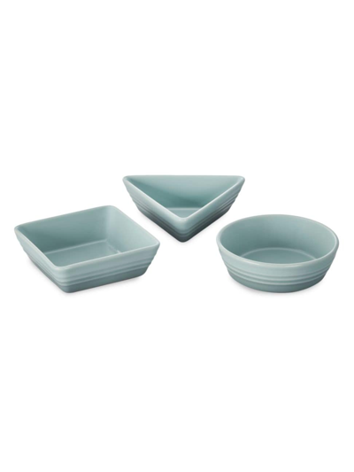 Le Creuset Stoneware 3-piece Tapas Dish Set In Sea Salt