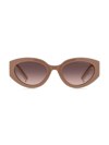 Marc Jacobs Women's Marc 694/g/s 54mm Round Sunglasses In Beige Brown
