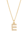 Brook & York Women's Blaire 14k-yellow-gold Vermeil & 0.3-0.11 Tcw Diamond Initial Pendant Necklace In Initial E