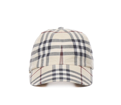 Burberry Checked Adjustable Baseball Cap In Multi