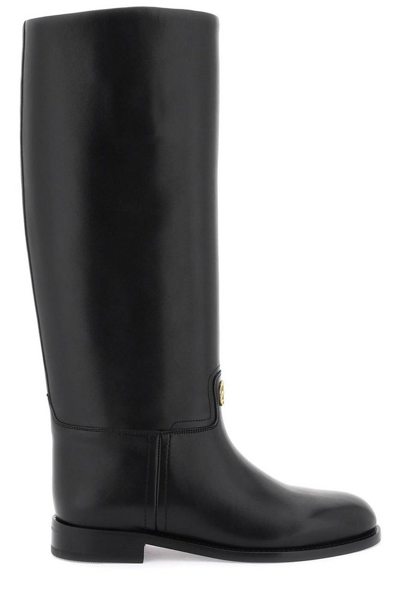 Bally Huntington Long Boots In Black Leather
