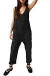 Free People High Roller Jumpsuit In Mineral Black