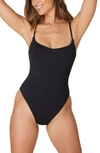 ANDIE THE FIJI LACE-UP BACK LONG TORSO ONE-PIECE SWIMSUIT
