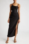 Jacquemus Black Le Papier 'la Robe Saudade' Maxi Dress In Schwarz