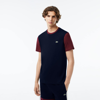 Lacoste Men's Regular Fit Colorblock Jersey T-shirt - 3xl - 8 In Blue
