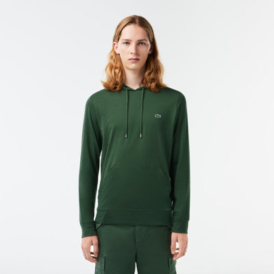 Lacoste Men's Cotton Jersey Hooded T-shirt - S - 3 In Green