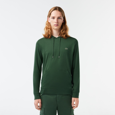 Lacoste Men's Long Sleeve Hooded T-shirt - Xxl - 7 In Green