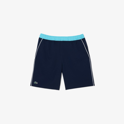 Lacoste Men's Stretch Tennis Shorts - Xxl - 7 In Blue