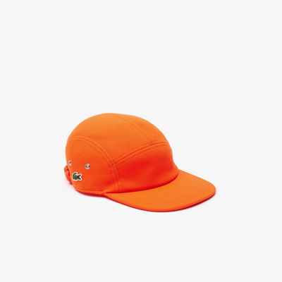 Lacoste Unisex Piqué Jockey Cap - M In Orange