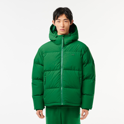 Lacoste Men's Water-repellent Puffer Jacket - 60 - Xl/2xl In Green
