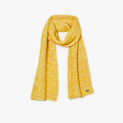 Lacoste Unisex Cotton And Mercerized Alpaca Scarf - One Size