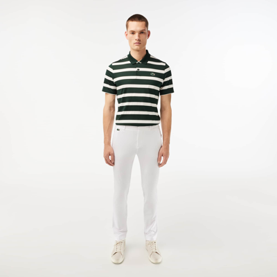 Lacoste Men's Slim Fit Sweat-wicking Twill Golf Pants - 32 In White