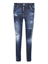 Dsquared2 Pain-splatter Distressed-effect Jeans In Blue