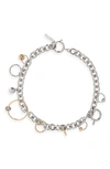 Justine Clenquet Joe Choker Necklace In Gold/ Palladium