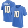 NIKE YOUTH NIKE JUSTIN HERBERT POWDER BLUE LOS ANGELES CHARGERS PLAYER NAME & NUMBER T-SHIRT