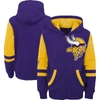 Outerstuff Youth Purple Minnesota Vikings Colorblock Full-zip Hoodie In Purple
