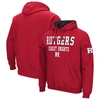 Colosseum Scarlet Rutgers Scarlet Knights Sunrise Pullover Hoodie In Scarlet