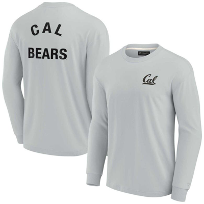 Fanatics Signature Unisex  Gray Cal Bears Super Soft Long Sleeve T-shirt