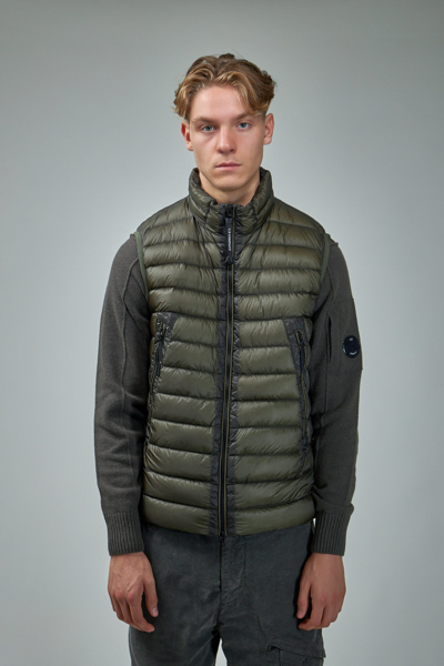 C.p. Company D.d. Shell Down Vest In Black
