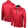 COLOSSEUM COLOSSEUM  RED NC STATE WOLFPACK THE MACHINE HALF-ZIP JACKET