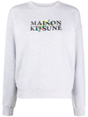 Maison Kitsuné Maison Kitsune Flowers Comfort Sweatshirt In Grey