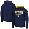 Colosseum Navy West Virginia Mountaineers Sunrise Pullover Hoodie In Navy