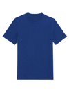 Theory Men's Essential Short-sleeve Cotton T-shirt In Blueberry